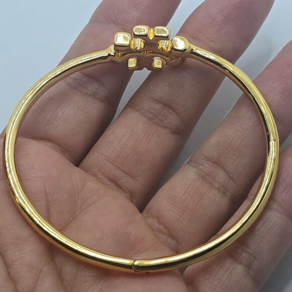 Tory Burch Logo Bangle Bracelet (Clearance) - Picture 10 of 11